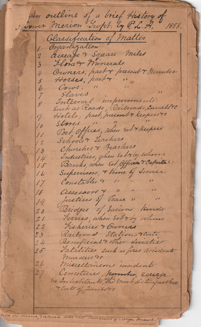 A Brief History of Lower Merion Township